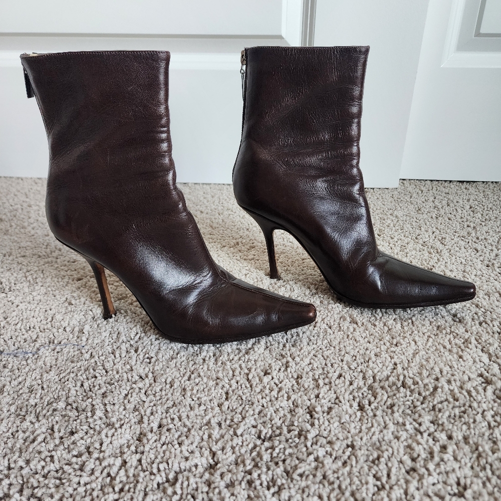 Jimmy Choo Leather Ankle Boots